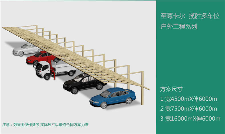 汽車(chē)停車(chē)棚常規(guī)尺寸大小